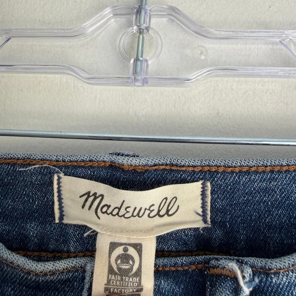 Madewell Cali Demi-Boot Jeans Women 25 High Rise Medium Wash Blue Stretch Denim - Picture 3 of 10